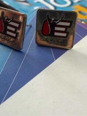 Signed Logo Square Dale Earnhardt 11 vintage earrings studs